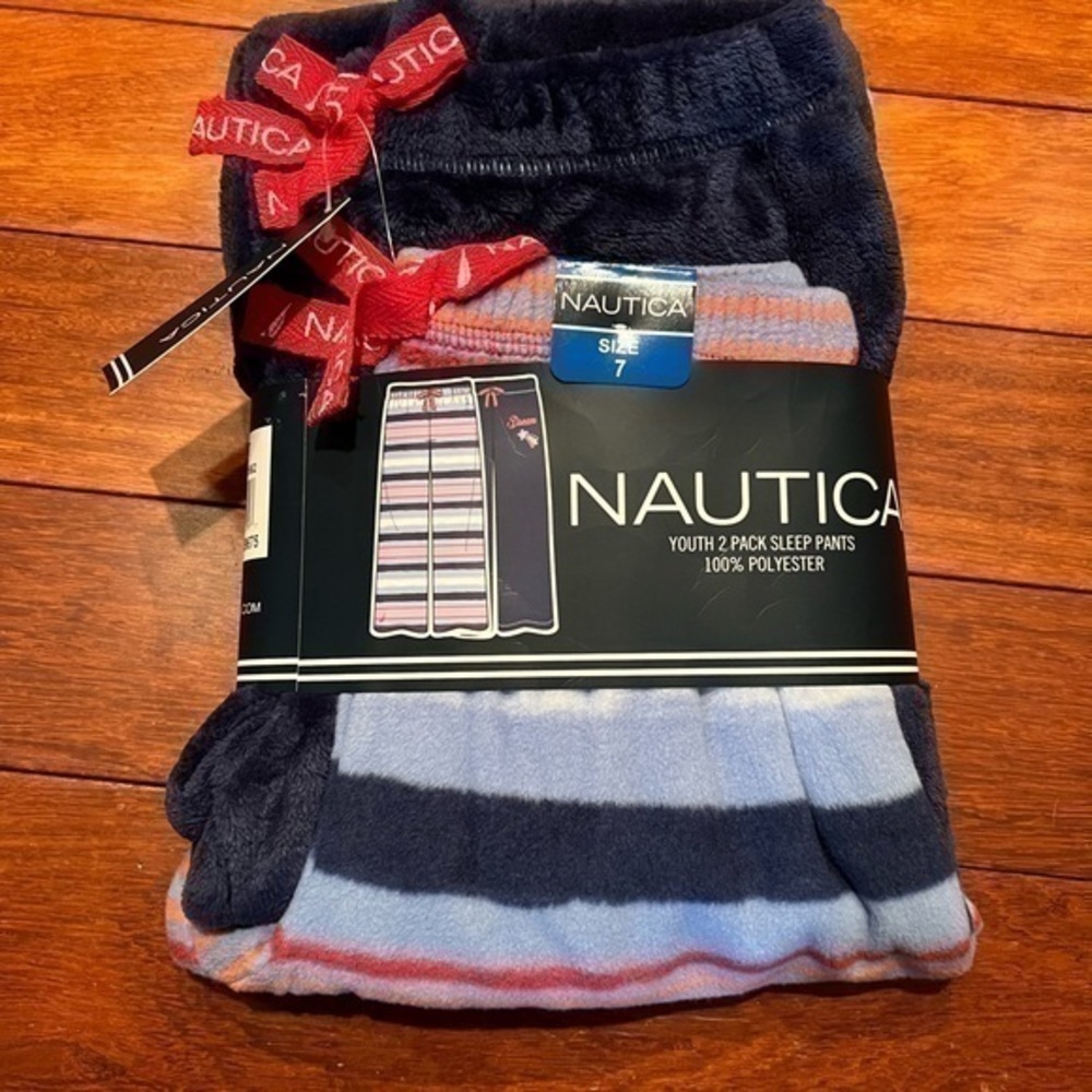 Kids Nautica new 2 pack sleep pants size 7